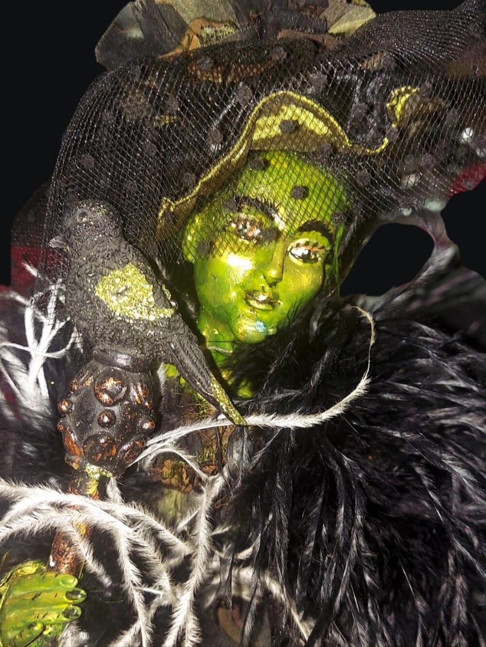 Witch Shelf Sitter Halloween Decor - Picture 3 of 4